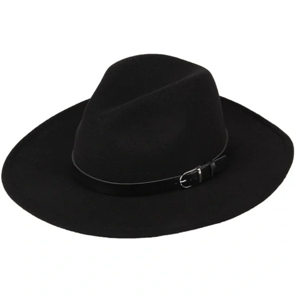 Black Panama Wool Hat NWT NWT Authentic RALPH LAUREN Black 100% Wool Women main image 3